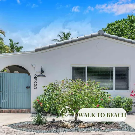Surf Keysteps From Beach Beautiful Courtyard Hot Tub H0Mes Fort Lauderdale Exterior photo